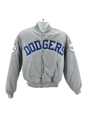 Vintage Swingster Los Angeles Dodgers Mens Large Jacket Snap Button Letter Patch